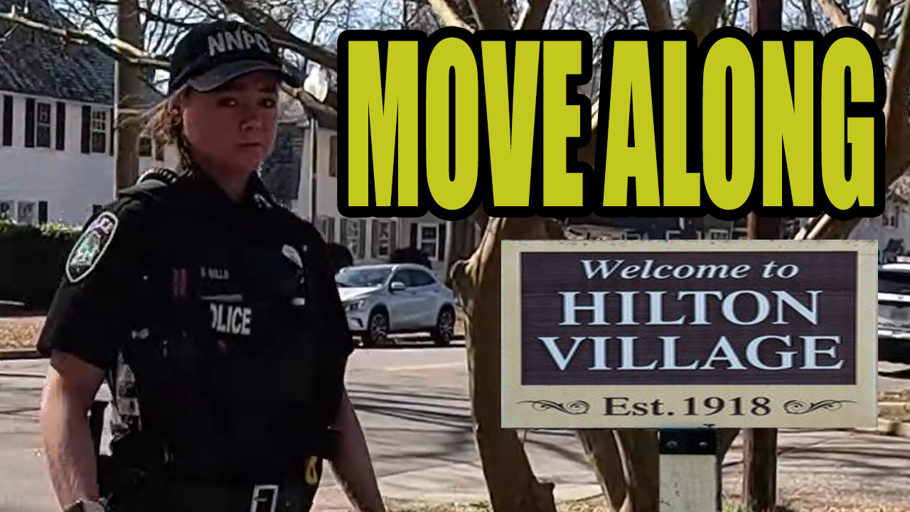 Move On! Cop watcher told to move off public sidewalk