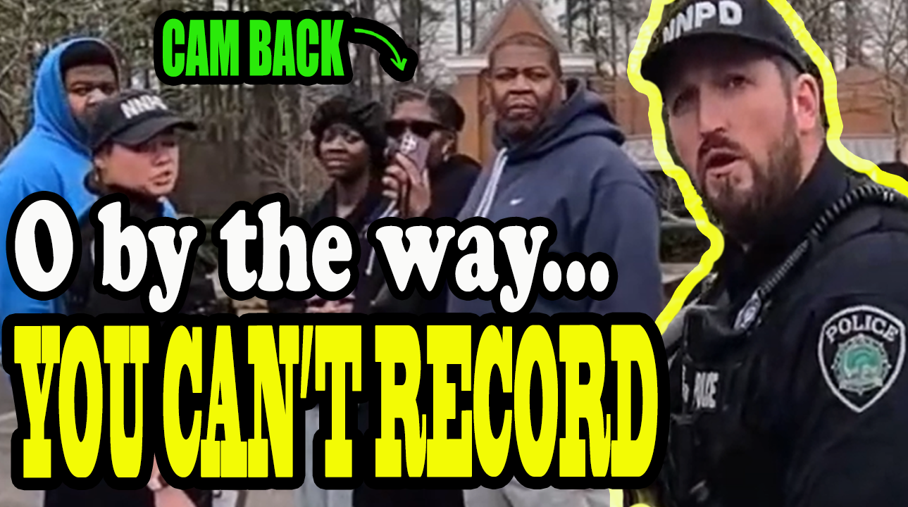 O by the way you can't record in a public parking lot